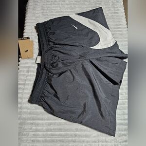 BNWT Nike Black Shorts with White Swoosh